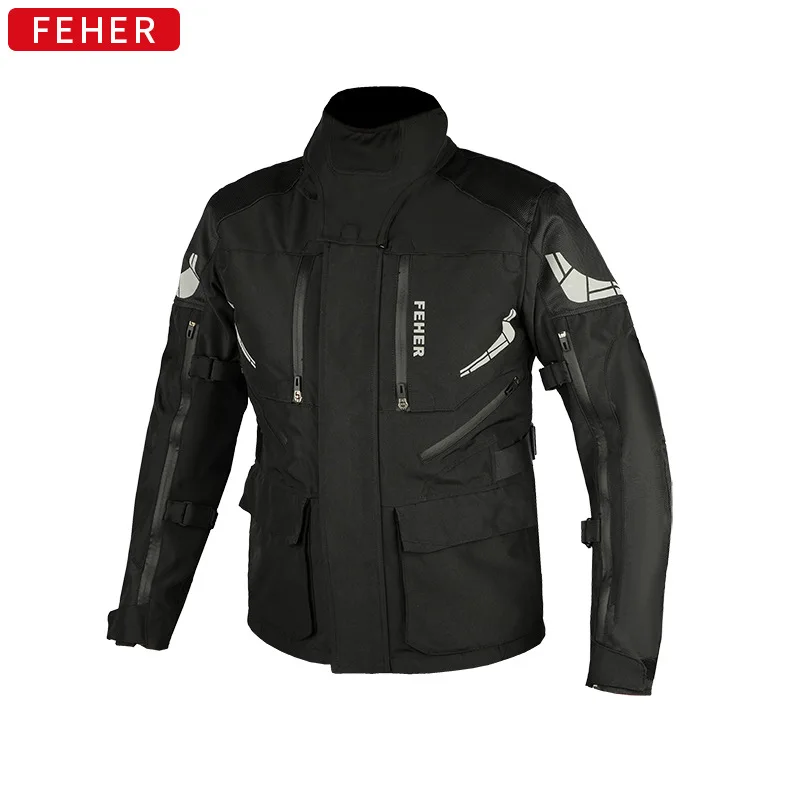 Feher Motorcycle Riding Suit Men'S Four Season Rally Suit Men'S Winter Anti Fall Warm Motorcycle Suit Off-Road Riding Equipment