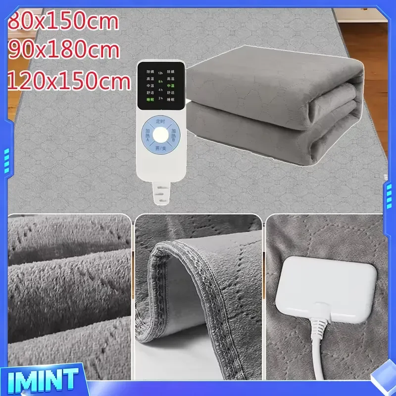 Electric Heating Blanket Automatic Thermostat Body Warmer Bed Mattress EU Plug 220V Electric Heated Carpet Mat Pad for Home