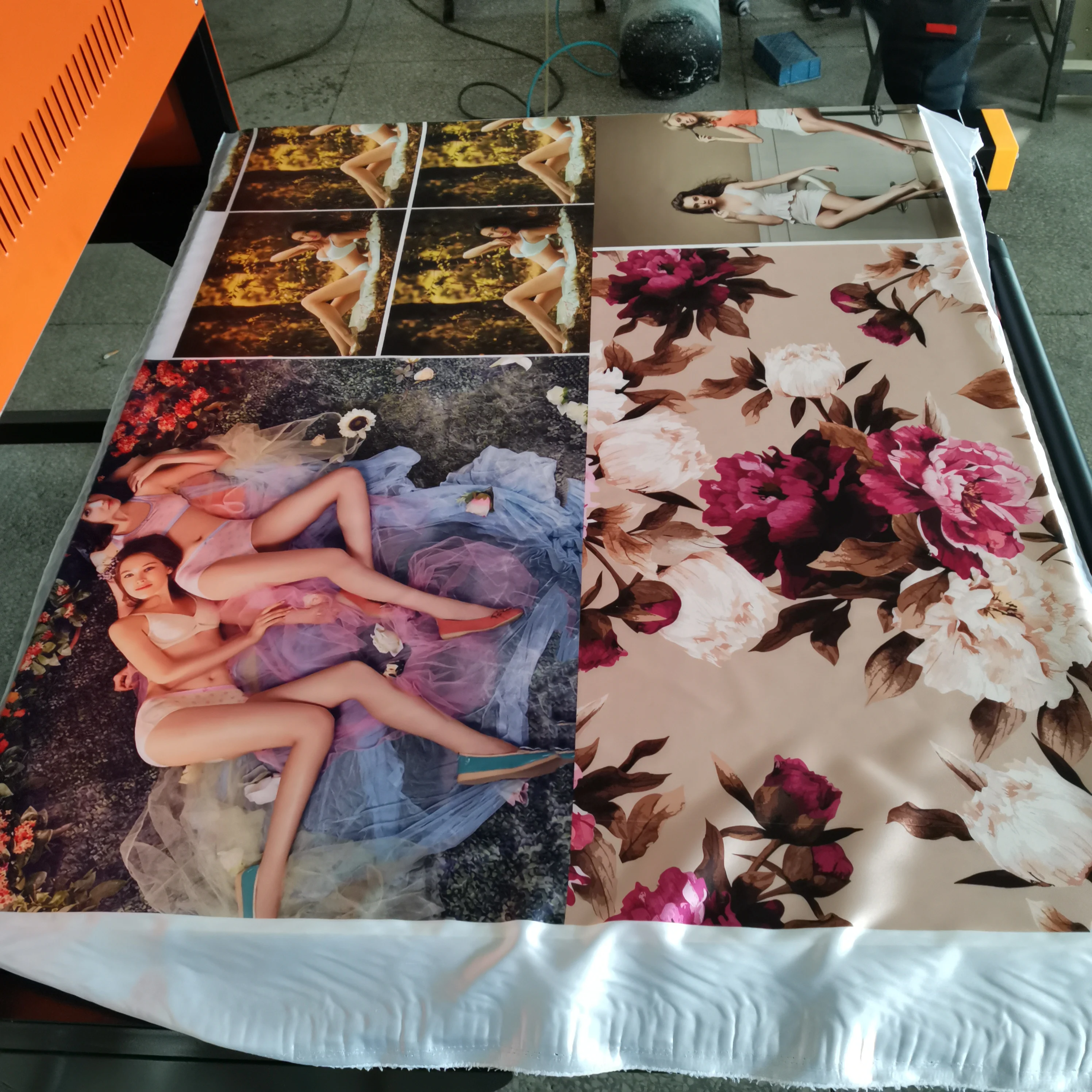 Prasa termotransferowa pneumatyczna dwustronnego działania o dużym formacie z wysuwanym blatem, 39 x 47 cali.