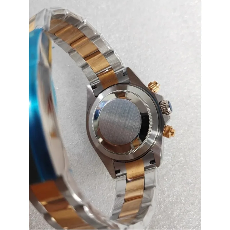 إكسسوارات الساعة المعدلة مناسبة لـ VK63: علبة ذهبية ثنائية اللون مقاس 39 مم + حزام ذهبي بلونين، مناسب لـ VK63 #4