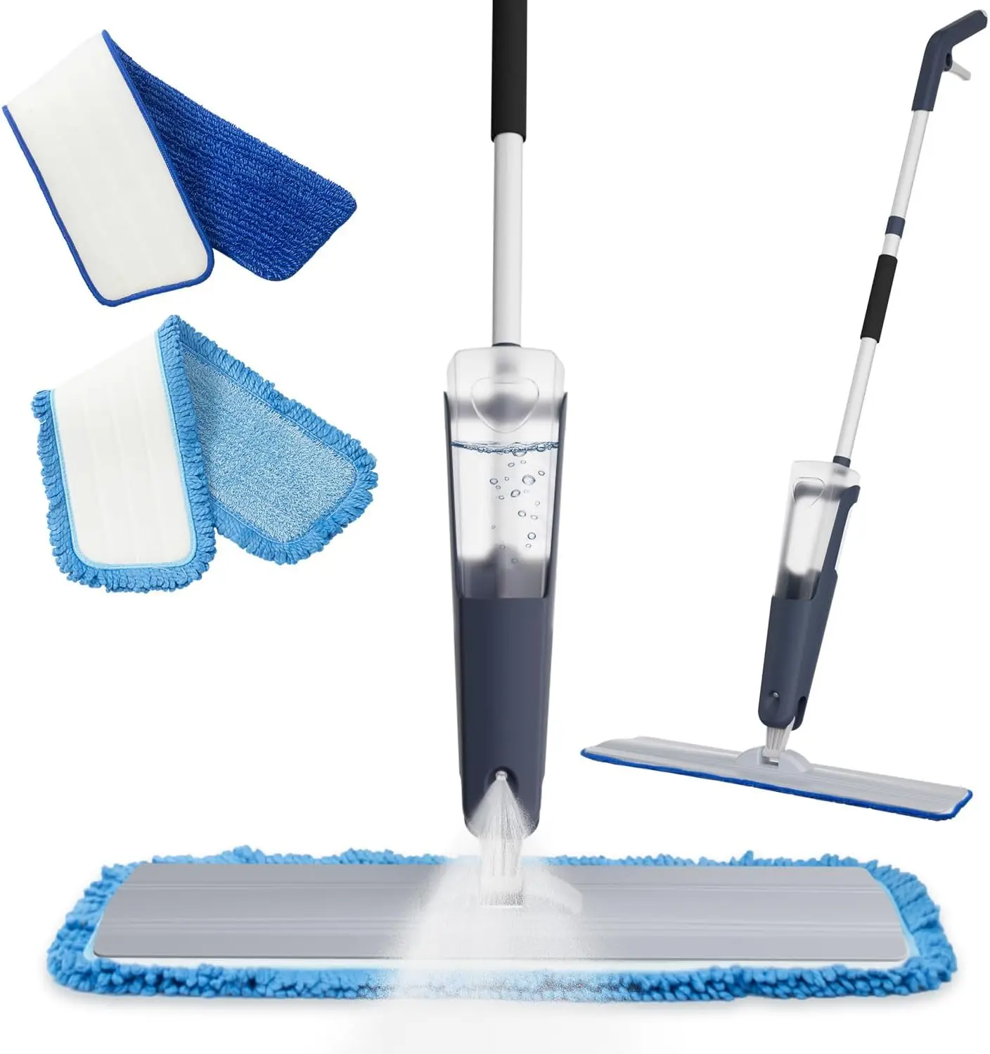 

24' Dry mops for Floor Cleaning, Microfiber mop Spray System, Commercial Heavy-Duty Wet mops with