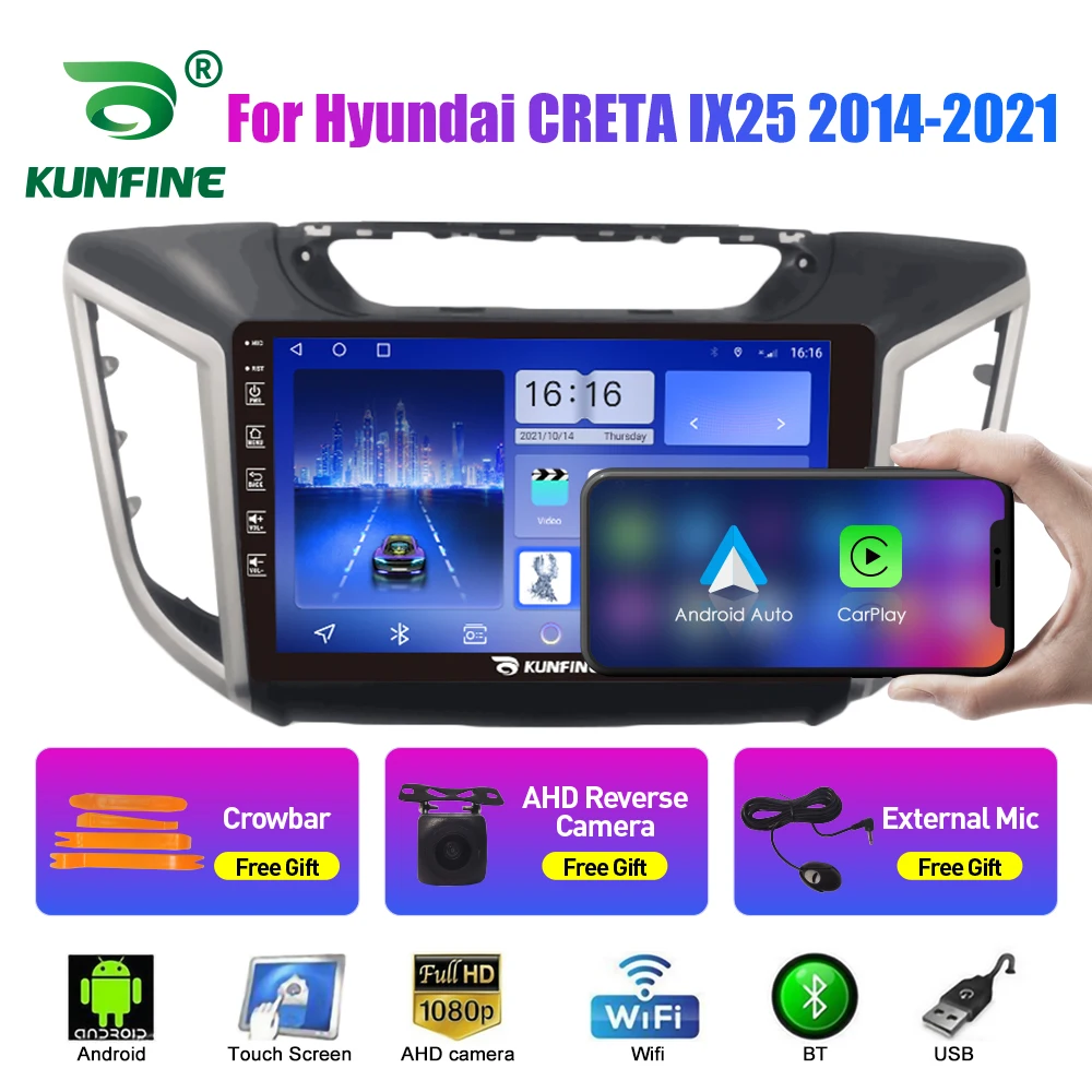

10.33'' Car Radio For Hyundai CRETA IX25 2014-2021 2Din Android Stereo DVD GPS Navigation Video Player Multimedia Carplay Androi