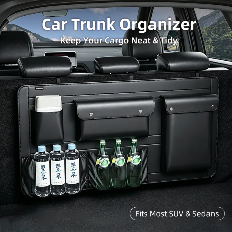 Car Trunk Storage Bag SUV Seat Back Organizers Storage Mesh Bag for Peugeot 408 4008 3008 Rifter 5008 508 2008 208 301 407 608