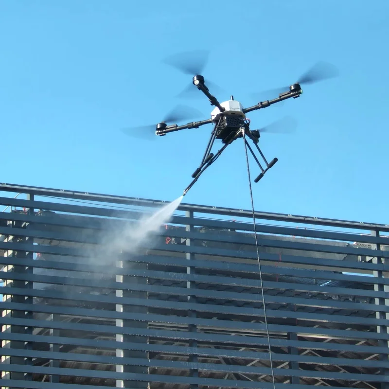 High-Pressure Cleaning For Roofs Solar Panels High-Rise Building Windows-15km Transmission One-Key Takeoff & App Control