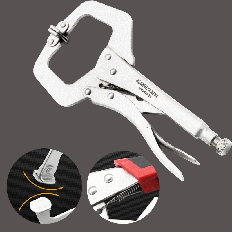 11 Inch Steel C Clamp Vise Grip Locking Welding Pliers Wood Tenon Locator Tool Tools Herramientas De Mano Ferramentas Man