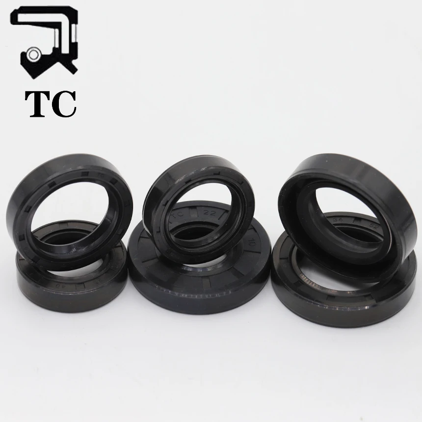 TC 8 10 11 12*14 15 16 18 20 21 22 25 26 28 32*4 5 6 7 8 10 Nitrile Rubber NBR Grooved Lip Spring Gasket Ring Skeleton Oil Seal