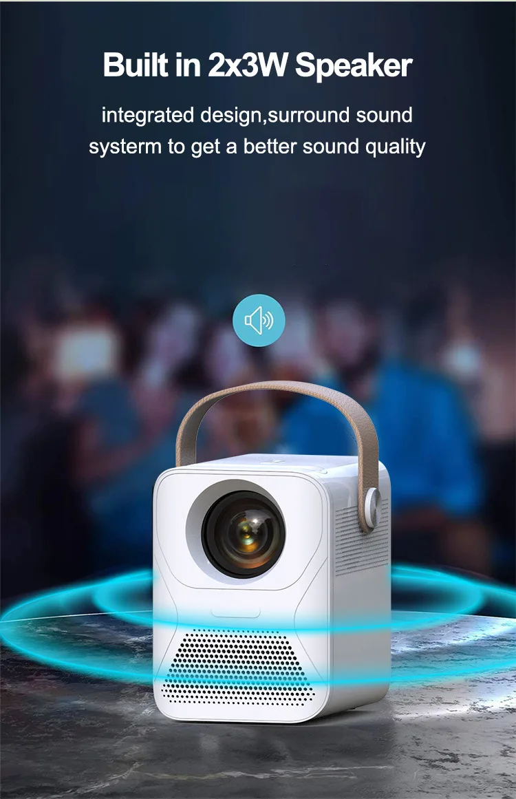 

New x6 mini projector home 1080P outdoor projector cross-border smart portable projector