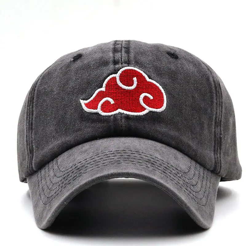 أنيمي ناروتو اوتشيها ايتاتشي أزياء بسيطة الإبداعية سحابة حمراء التطريز جديد في الهواء الطلق ظلة قبعات البيسبول للرجال والنساء