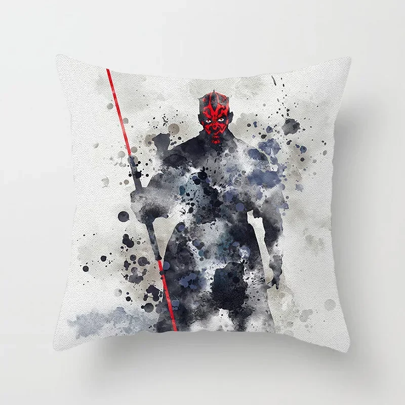 45x45cm Star Wars Pillow Case Cartoon Print Cushion Cover Fashion Home Bedroom Sofa Decorative Pillowcase Kids Birthday Gifts