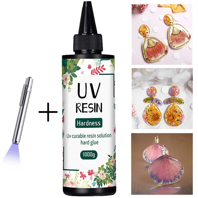 Klej do żywicy UV 20g/50g/100g/250g/1000g Żywica epoksydowa i lampa UV Wysoka przezroczystość Szybkie suszenie i wysoka twardość dla biżuterii DIY
