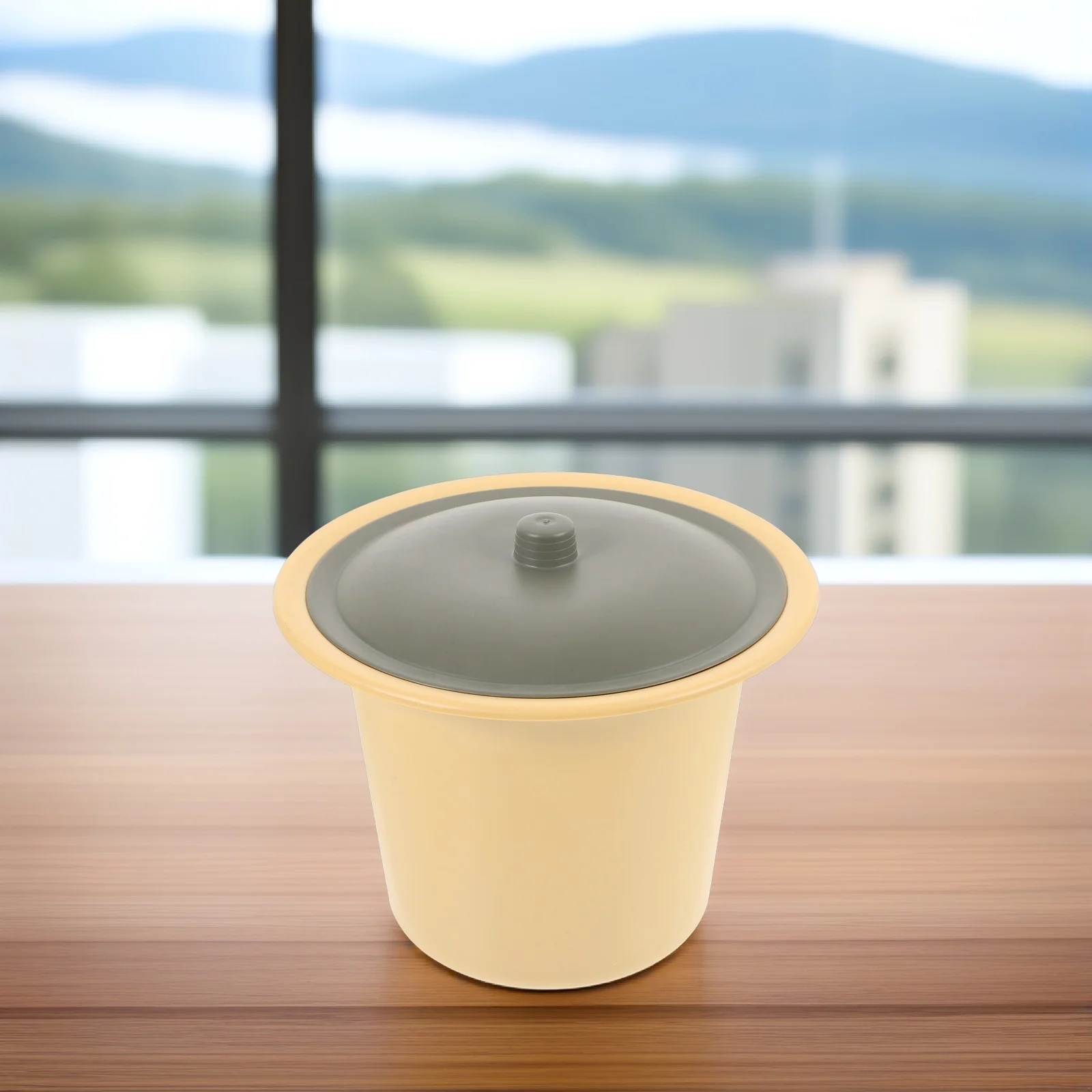 وعاء الغرفة مع غطاء مبولة محمولة لكبار السن والكبار والأطفال وعاء سرير بلاستيكي قابل لإعادة الاستخدام للاستخدام المنزلي أثناء السفر ليلاً #6