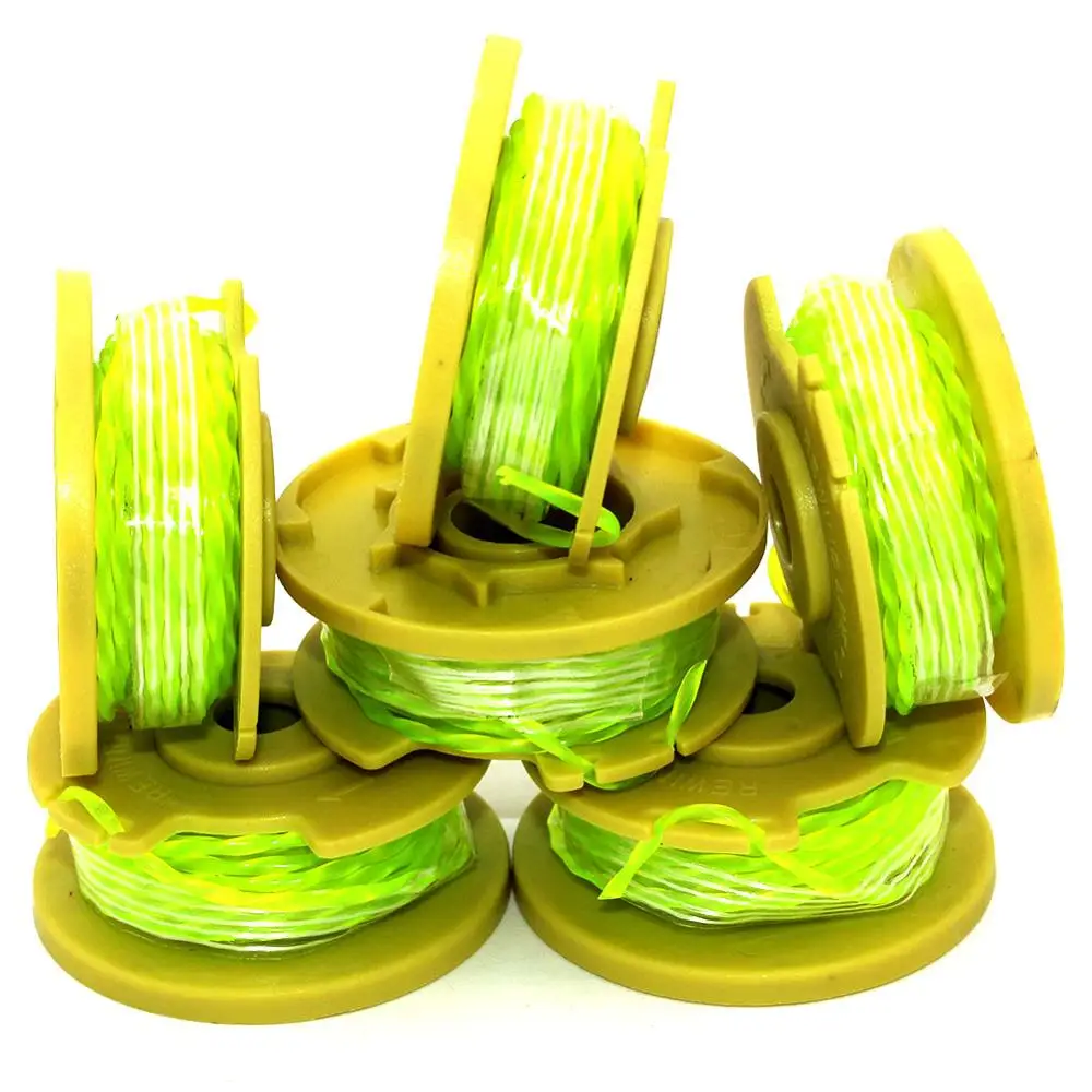 6PKS String Trimmer Spool Line Fit For Ryobi One Plus+ 18V 24V 40V AC80RL3 Cordless Trimmers, Pre-Wound Weed Eater String