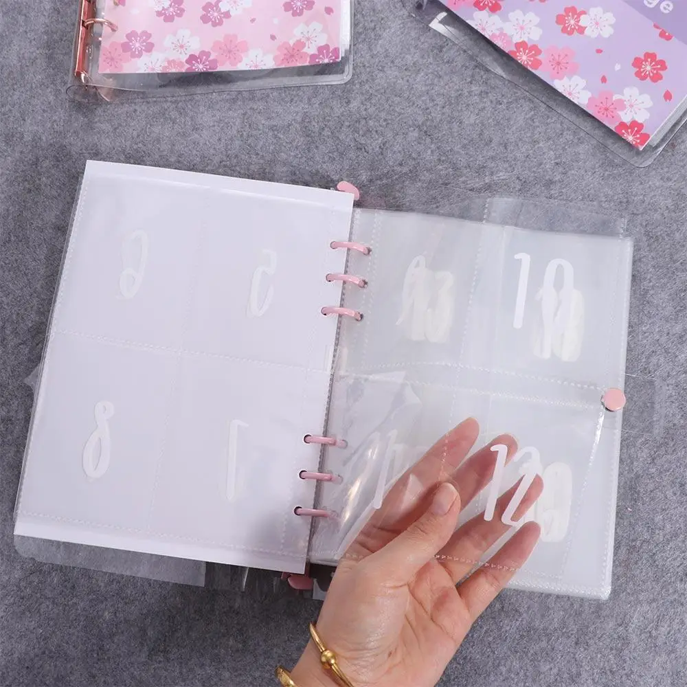 Financial Management 100 Envelope Savings Challenge 100 Envelope Money Saving 100 Envelope Challenge Binder PU Cherry Blossom