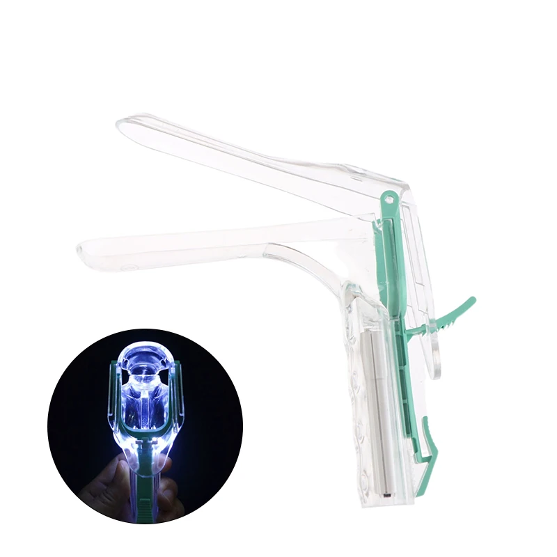 1PC Dilator Examination Of Wide Vaginal Device With Light Vaginal Dilator Light Endoscope Transparent Disposable Vagina Sex Toy