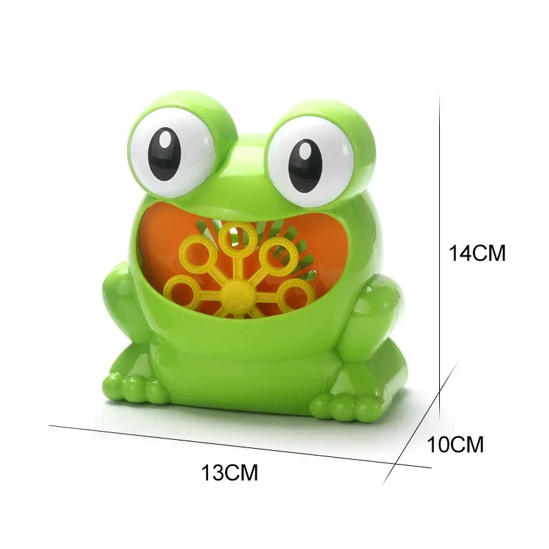 Hot Cute Funny Frog Automatic Bubble Machine Blower Maker Party Summer Outdoor Toy for Kids Wholesale And Drop Shipping
