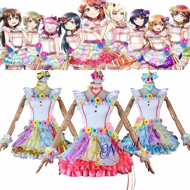 Anime Love Live Nijigasaki Love U My Friends Cosplay All Stars Kanata Kasumi Shizuku Shioriko School Uniform Cosplay Costume