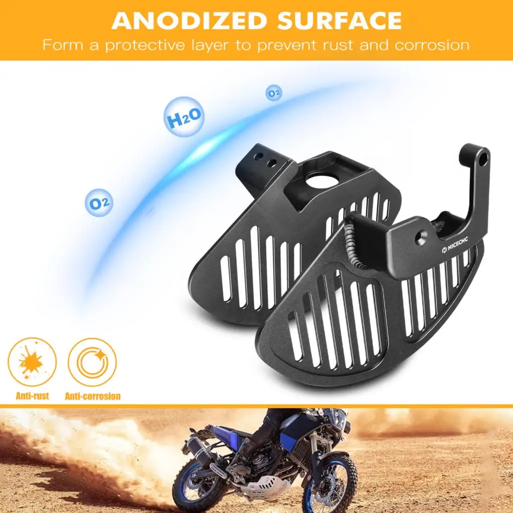 For Yamaha Tenere 700 XTZ 700 2019-2024 Motorcycle Front Brake Disc Guard Fork Leg Protector Tenere 700 World Raid Rally