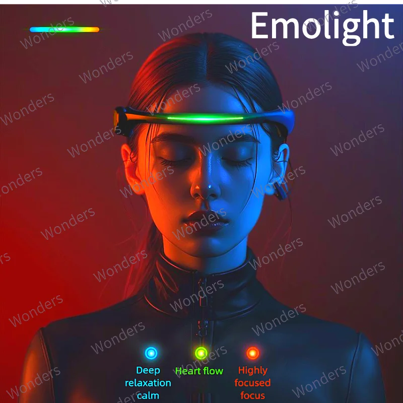 Brainlink Pro con lampada da libro giocattolo Spider EEG Fascia per onde cerebrali Visualizzazione delle emozioni per l'allenamento della concentrazione Allevia l'ansia