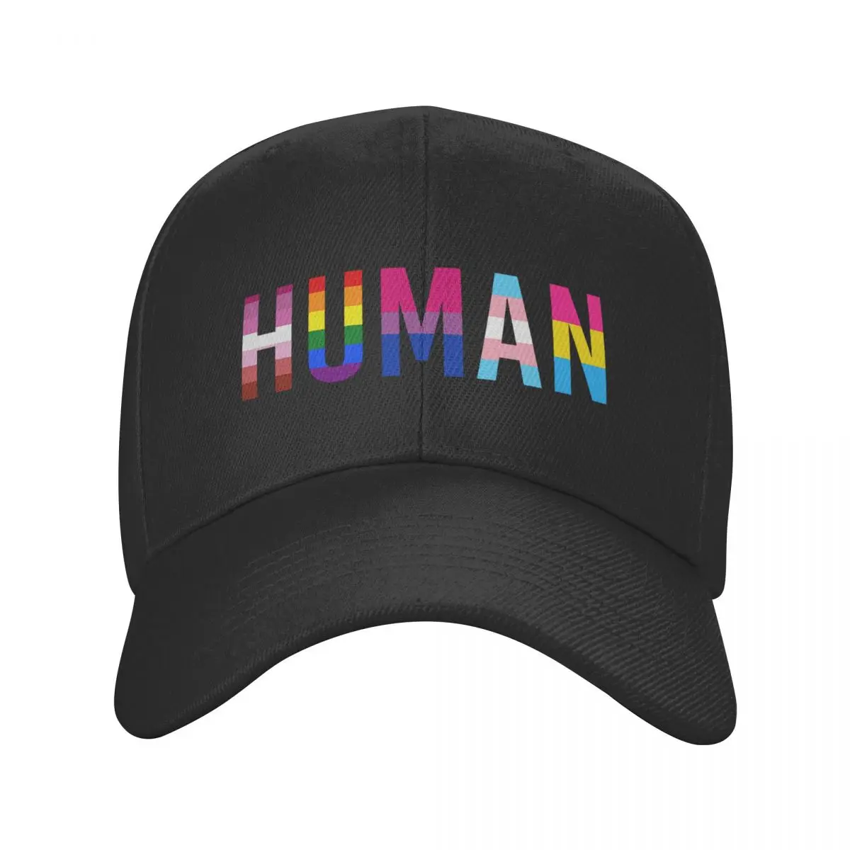 Fashion Rainbow Human Lgbt Baseball Cap for Women Men Breathable Lesbian Gay Pride Dad Hat Sun Protection Snapback Hats