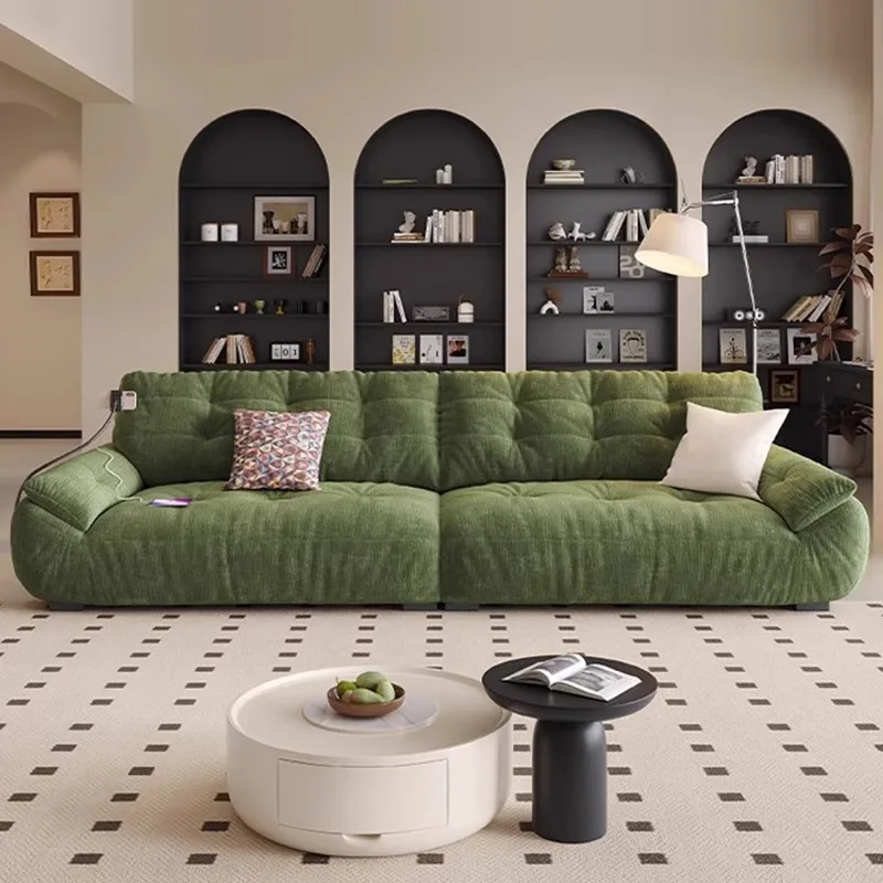 ミニマリストイタリアンリビングルームソファ クラシックモダンな小さなリビングルームソファ メモリーフォームソフトファットゥイユ・ド・サロン家具 ホーム