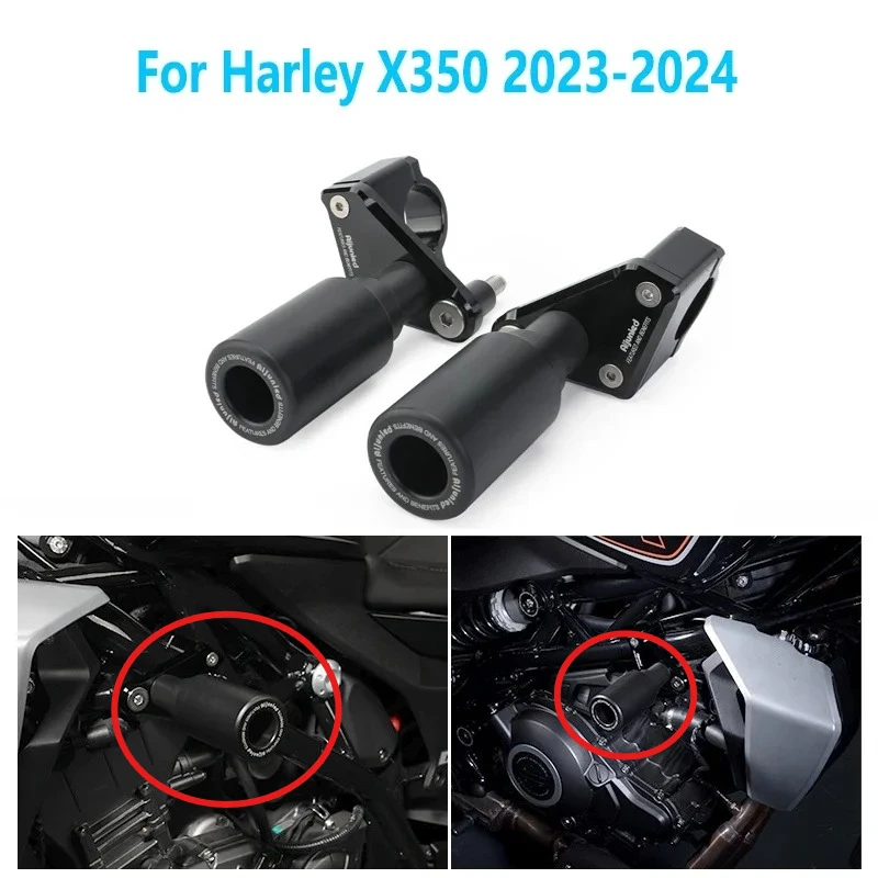

Ｍotobike for Harley X350 2023 2024 Motorcycle Modified Body Anti-drop Rubber Protection Anti-drop Ball Protection