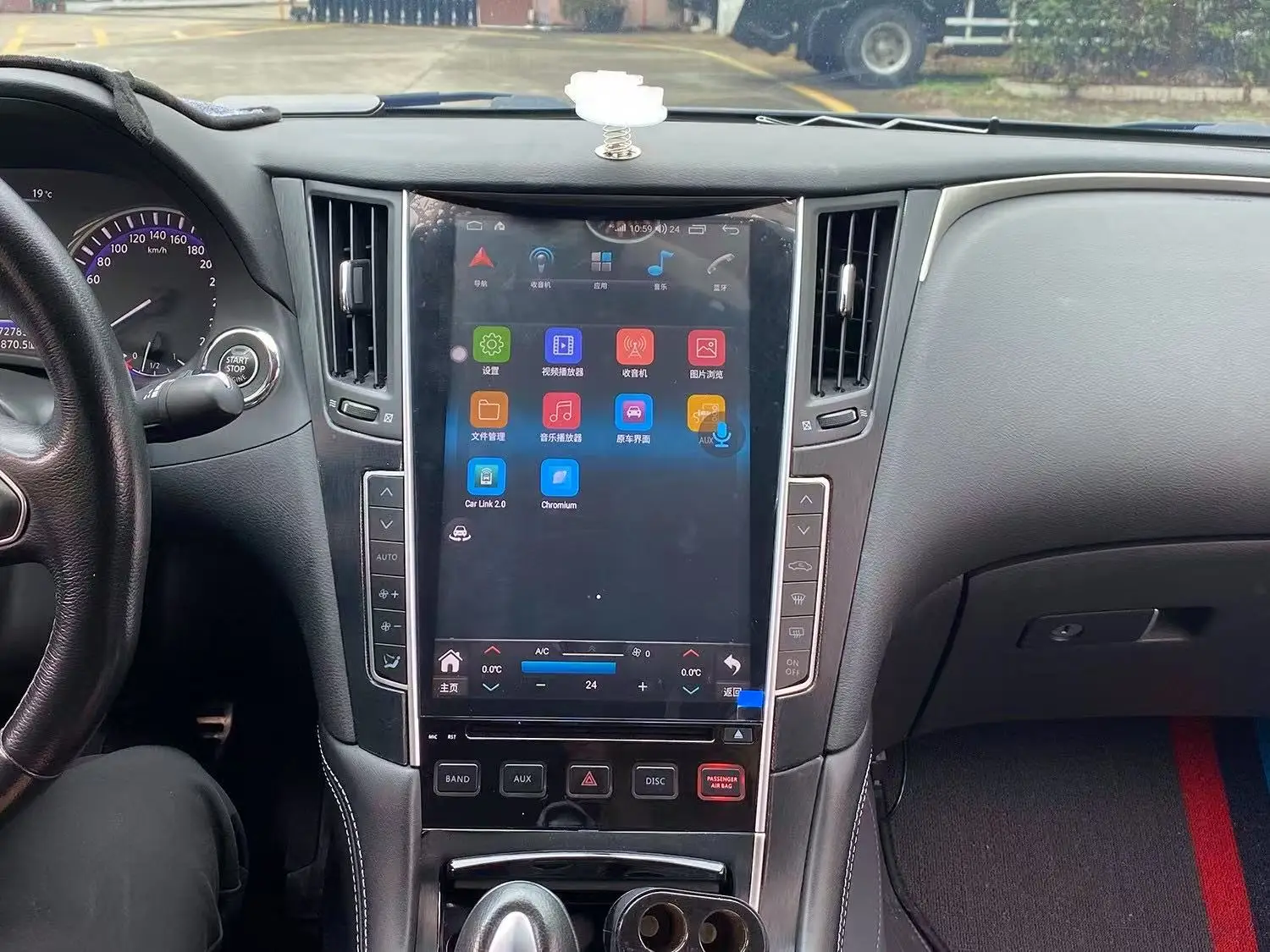 لإنفينيتي Q50L Q50 Q50s Q60 2015-2019 أندرويد 14 الوسائط المتعددة مشغل ديفيدي Carplay نظام تحديد المواقع والملاحة شاشة تعمل باللمس راديو السيارة