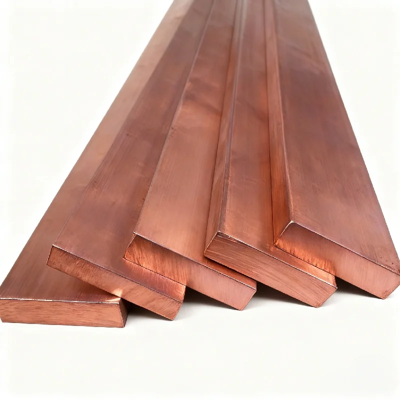 Matéria Prima de Cobre Vermelho T2 |   10x15x150mm (0,4"x0,6"x5,9") |   Excelente maquinabilidade |   Alta Precisão