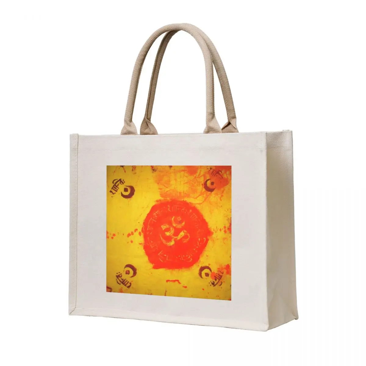 

Om Shanti Batik-Design Tote Bag shopper bags for women bag luxury women reusable grocery bags