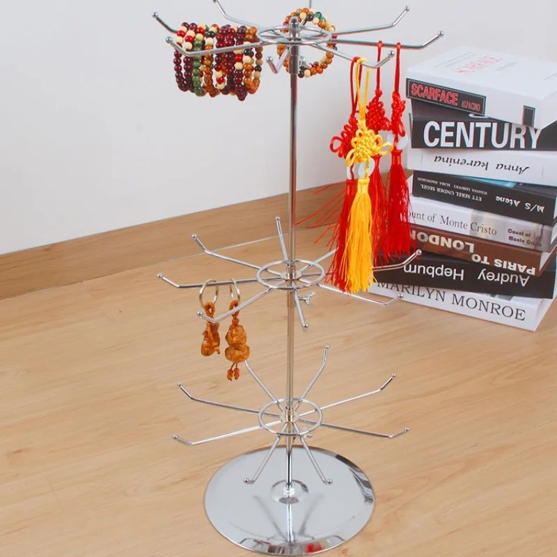 

Rotating Shelf Full Iron Art Multi-Functional Round Rack Jewelry Display Cashier Counter Storage Multi-Layer Rotating Rack