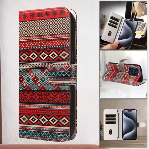 For Samsung Galaxy A02 A03core A05S A06 A12 A13 A14 A15 A21S A22 5G with Card Slot Lanyard Wallet Flip PU Leather Phone Case