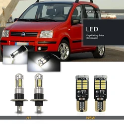 Fit For Fiat Panda Typ 169 Hatch 2003 2004 2005 2006-2012 Canbus White LED Bumper Driving Fog Parking Lights Bulbs Replacement