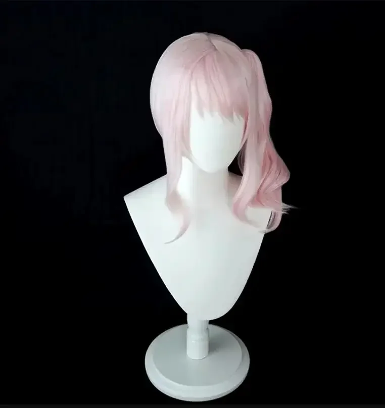 

QQXCAIW Длинные вьющиеся аниме-проект SEKAI ЦВЕТНАЯ СЦЕНА! Акияма Мизуки Косплей Парик Термостойкие парики из синтетических волос Хэллоуин