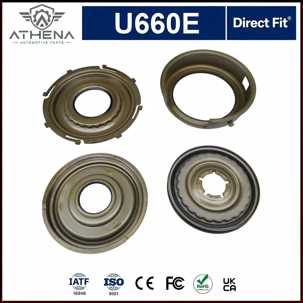 U660E U660 Transmission Clutch Piston Kit Fix Pressure Leak Slip Harsh Shift Fit Toyota Lexus 6AT Gearbox