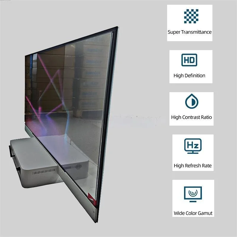 55 Inch Transparent Oled Screen 4k HD Touch Ultra Thin Transparent OLED Digital Signage and Display LW550JUL-HMA1 LW550JUL-HMA2