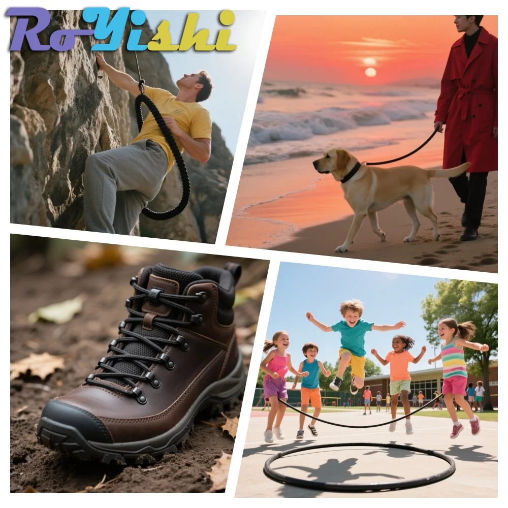 10M 2.5-8MM Strong Elastic Cord Black High Quality Elastic Cord Rubber Belt Sewing Clothing Crafts DIY Sewing Accessories Bands