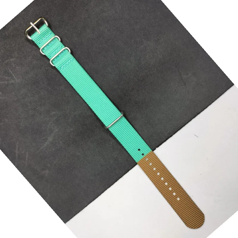 Color nylon watch band bracelet second section color new design 18MM