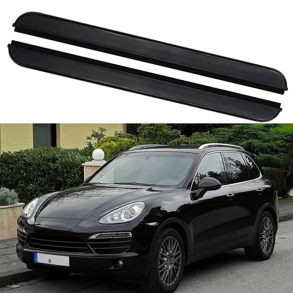 

Aluminium Alloy 2PCS Side Steps Running Boards Nerf Bars Side Pedal Fits for Cayenne 2011-2017