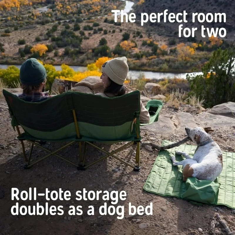 Picture 5: Double 2 - Person Foldable Camping Chair for Festivals, Concerts, Tailgates & Beach Days