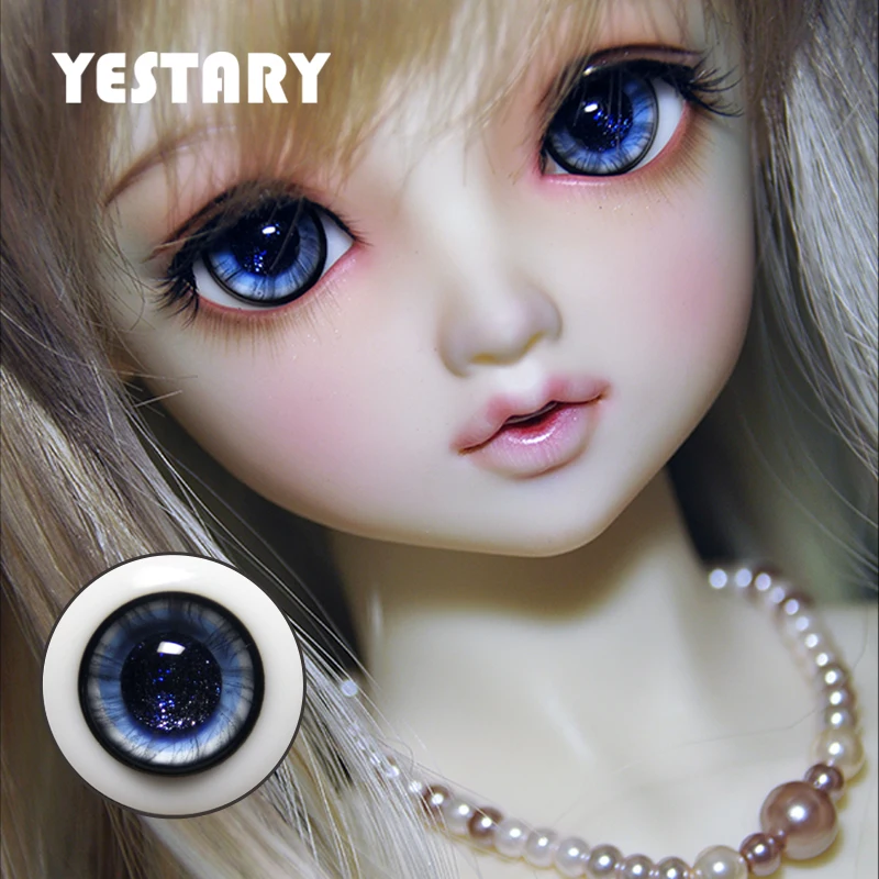 

YESTARY Doll Accessories Eyes For Toys BJD 1/3 1/4 1/6 Handmade Color Glass Eyes 12/14/16MM 3D Movable Eyeball For BJD Dolls Eye