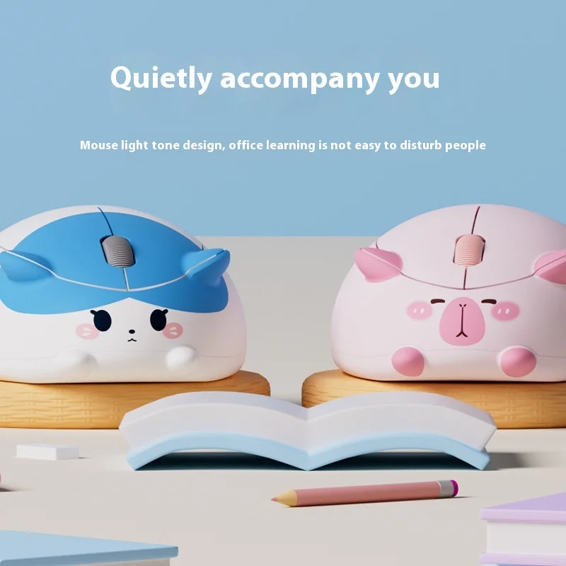 Cat Wireless Mouse Portable 2.4g Wireless Desktop Laptop Universal Cute Cat Girl Everyone Loves Various Cat Types Holiday Gifts