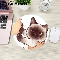 Podkładka pod mysz gamingową DIY Anime podkładki pod mysz podkładka pod klawiaturę komputer dla graczy kompletne niestandardowe Kawaii Pad komputery biurowe Mause gumowe laptopy Cat