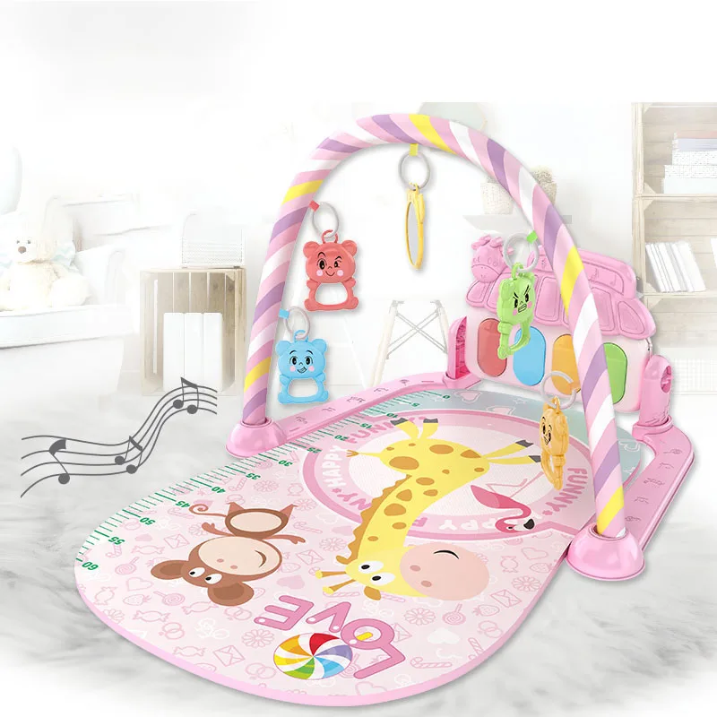 Baby Fitness Stand Toys Baby Music Foot Piano Newborn Piano Crawling Pad