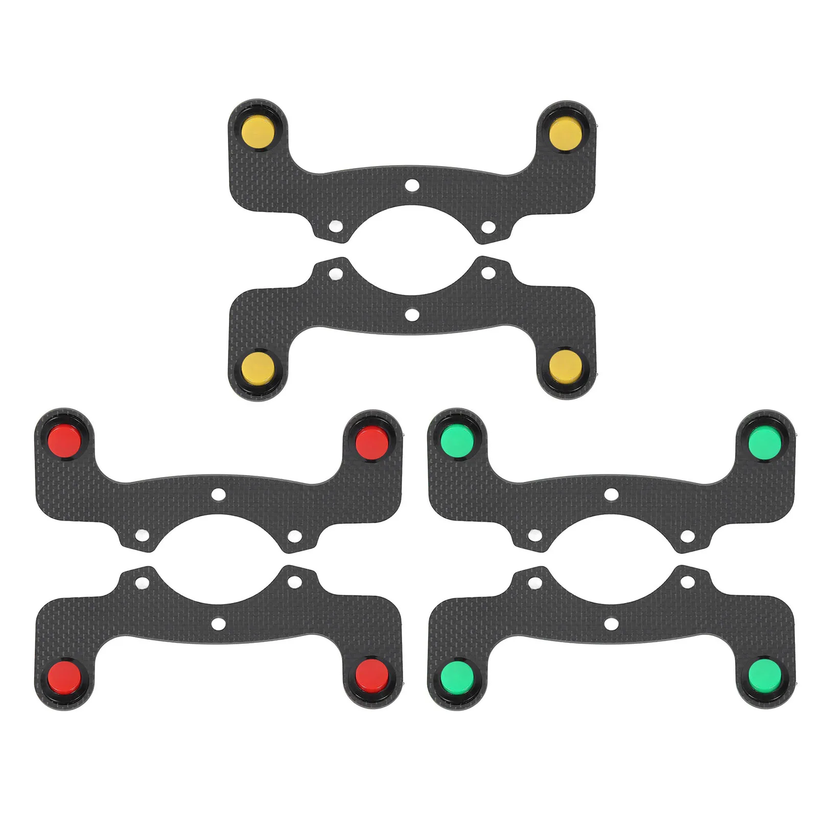 2Pcs Car Carbon Fib…