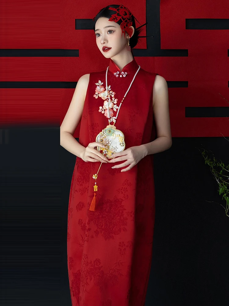 

New Chinese Sle Wedding Qipao Dr Luxury Sensation Bridal Morning Robe Cusizable Engagement Wedding Ceremony Dr