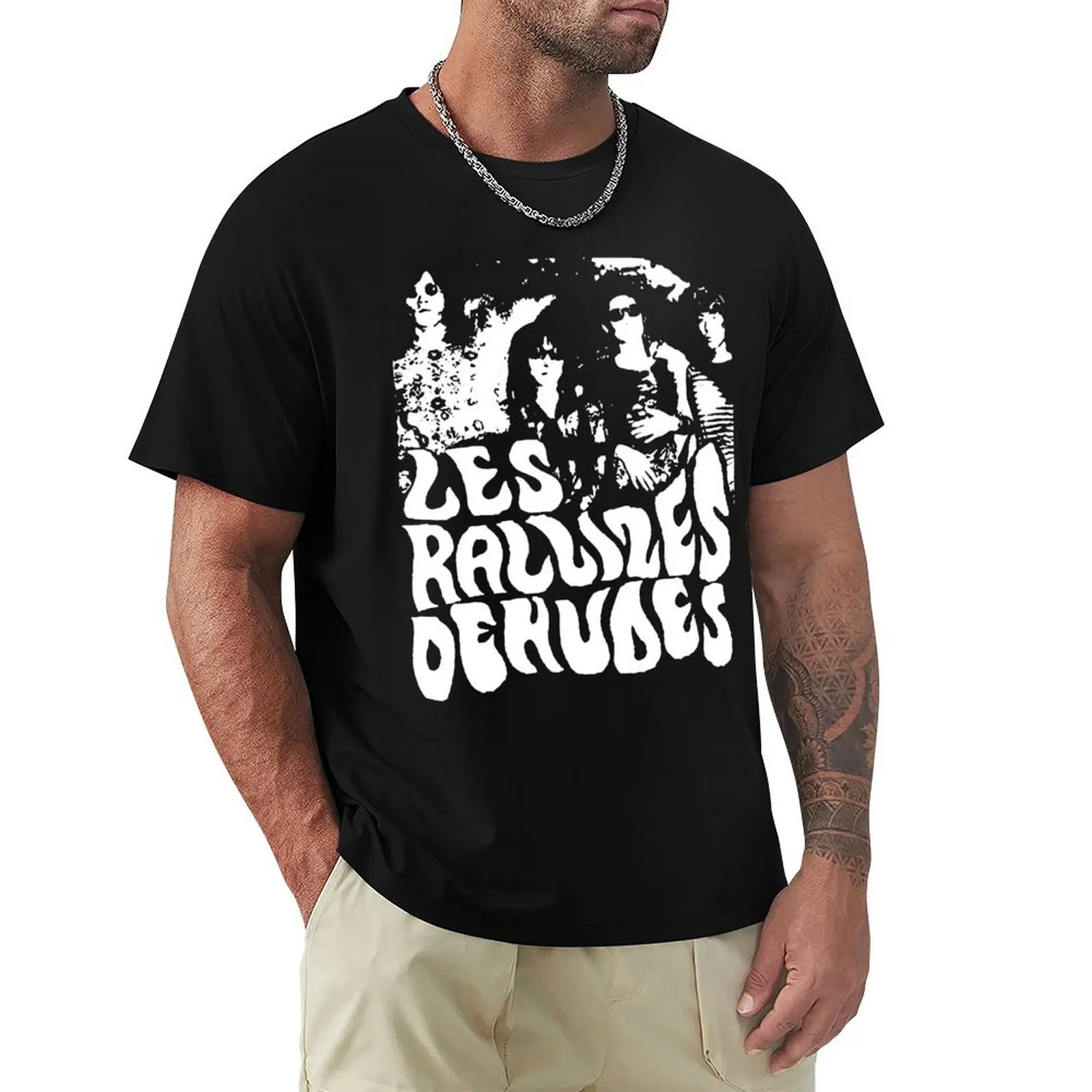 Футболка LES RALLIZES DENUDES BAND, классическая базовая повседневная футболка