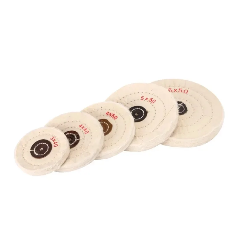 10Pcs Dental Polishing White Cotton Wheels Cloth Wheels Finish Cotton Buffing Wheel for Lab Polishing Machine Jewelry Polishing