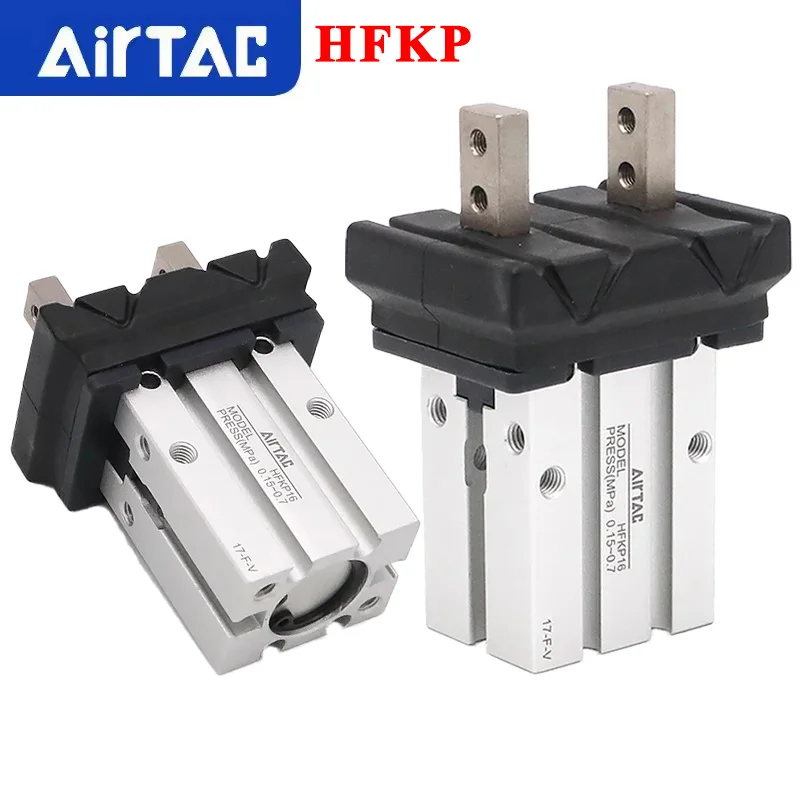 AirTAC HFKP16 HFKP20 HFKP25 HFKP32 Dustproof Air Claw Finger Pneumatic Cylinder with Roller Bearing Double Acting Gripper