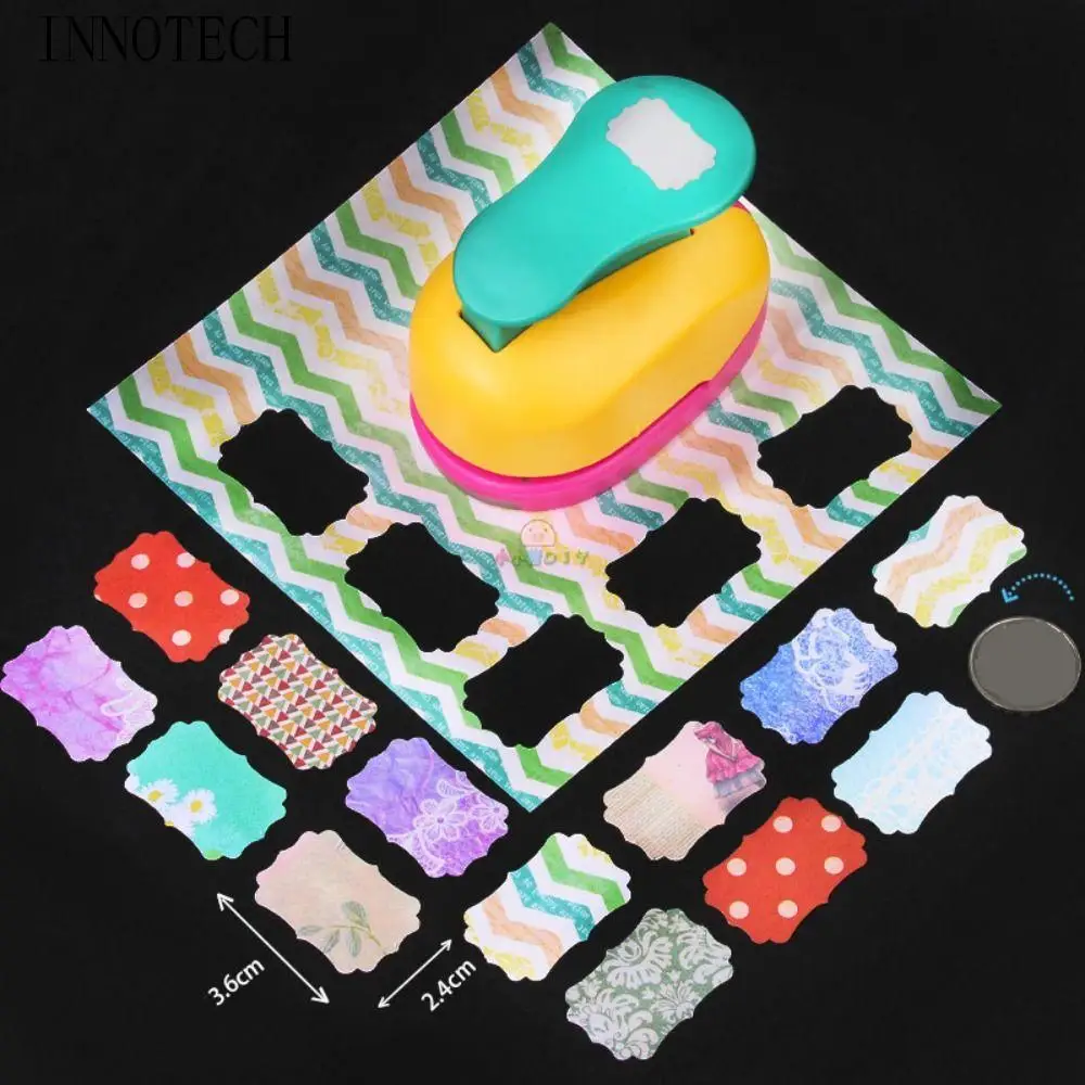 

Экономия труда, штамп, бордюрный дырокол, сделай сам, креативный дырокол для круглых отверстий, 2x1,8 см, зубчатый дырокол для резки бумаги, тиснение, скрапбукинг