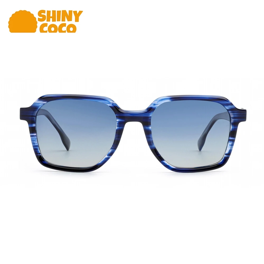

ShinyCoCo Luxury Brand Fashionable Multi Sided Board High End Sunglasses Cross Border Uv Protection Polarized Sunglasses
