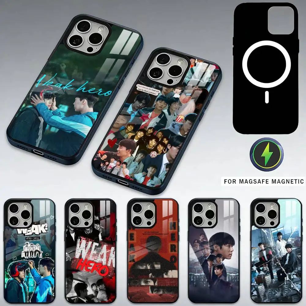 

W-Weak hero class wallpaper Phone Case For iPhone17,16,15,14,13,12,11 Plus,Pro Max Magnetic For Magsafe Wireless Charging